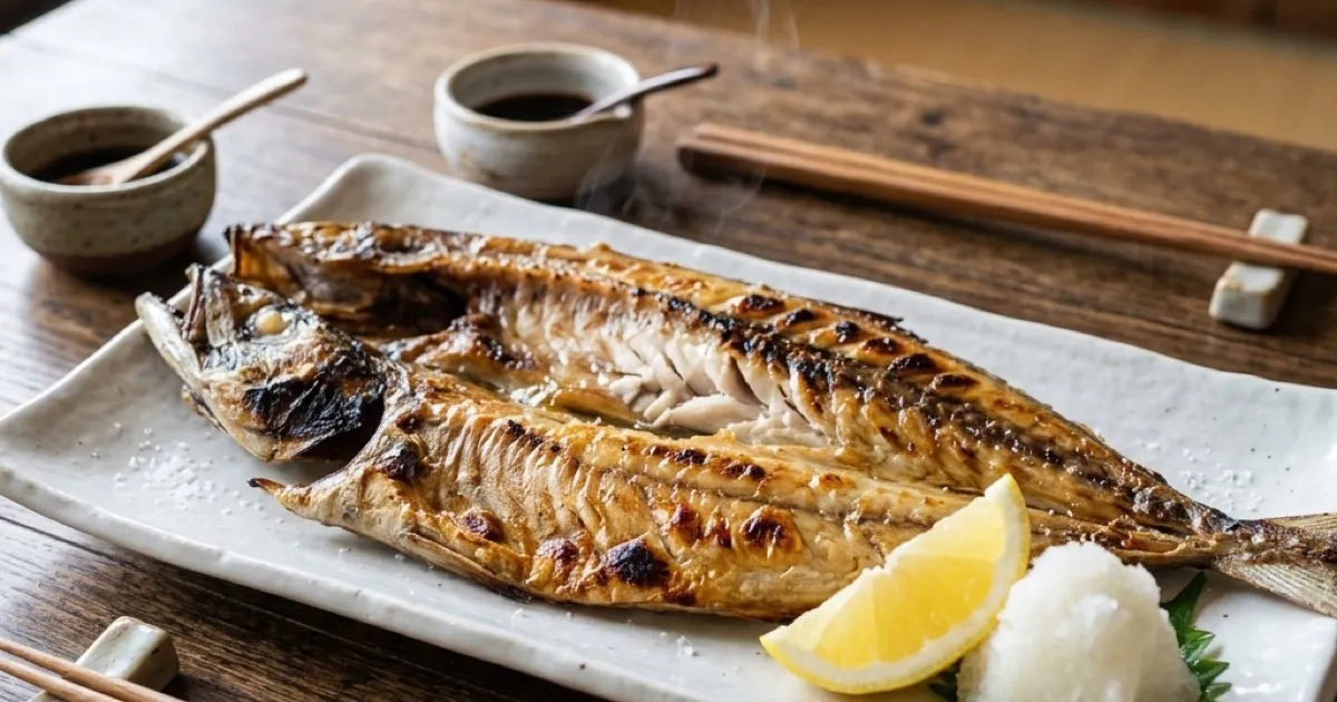 生の真ほっけが手に入ったのでビストロで塩焼きにした