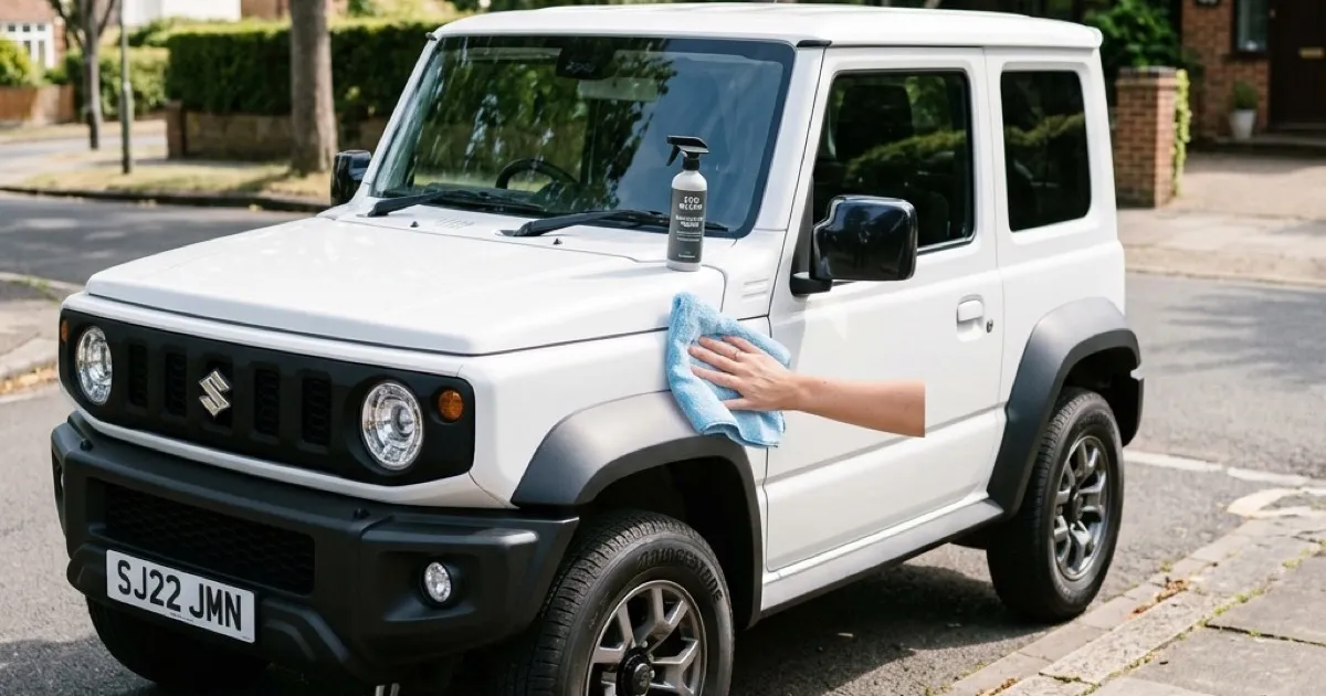 ジムニーノマド初の洗車！水なし洗車アイテム探しの旅と実践